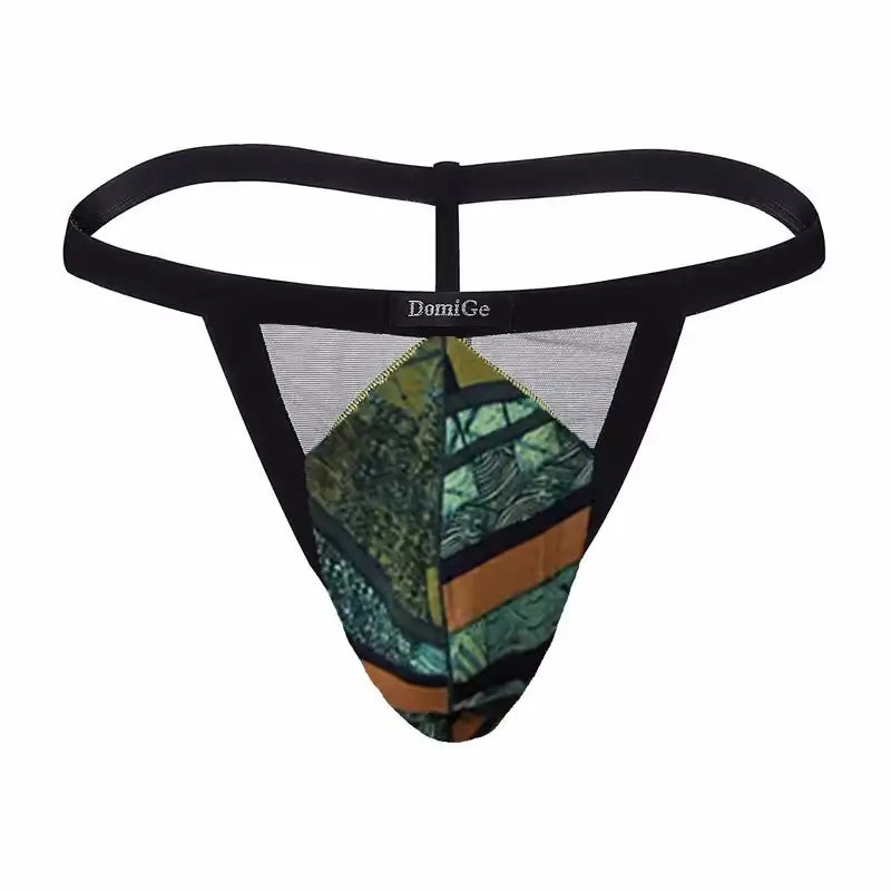 DomiGe Men's Mesh Bikini Underwear - Breathable Pouch with Lightweight Transparent Mesh for Ultimate Comfort