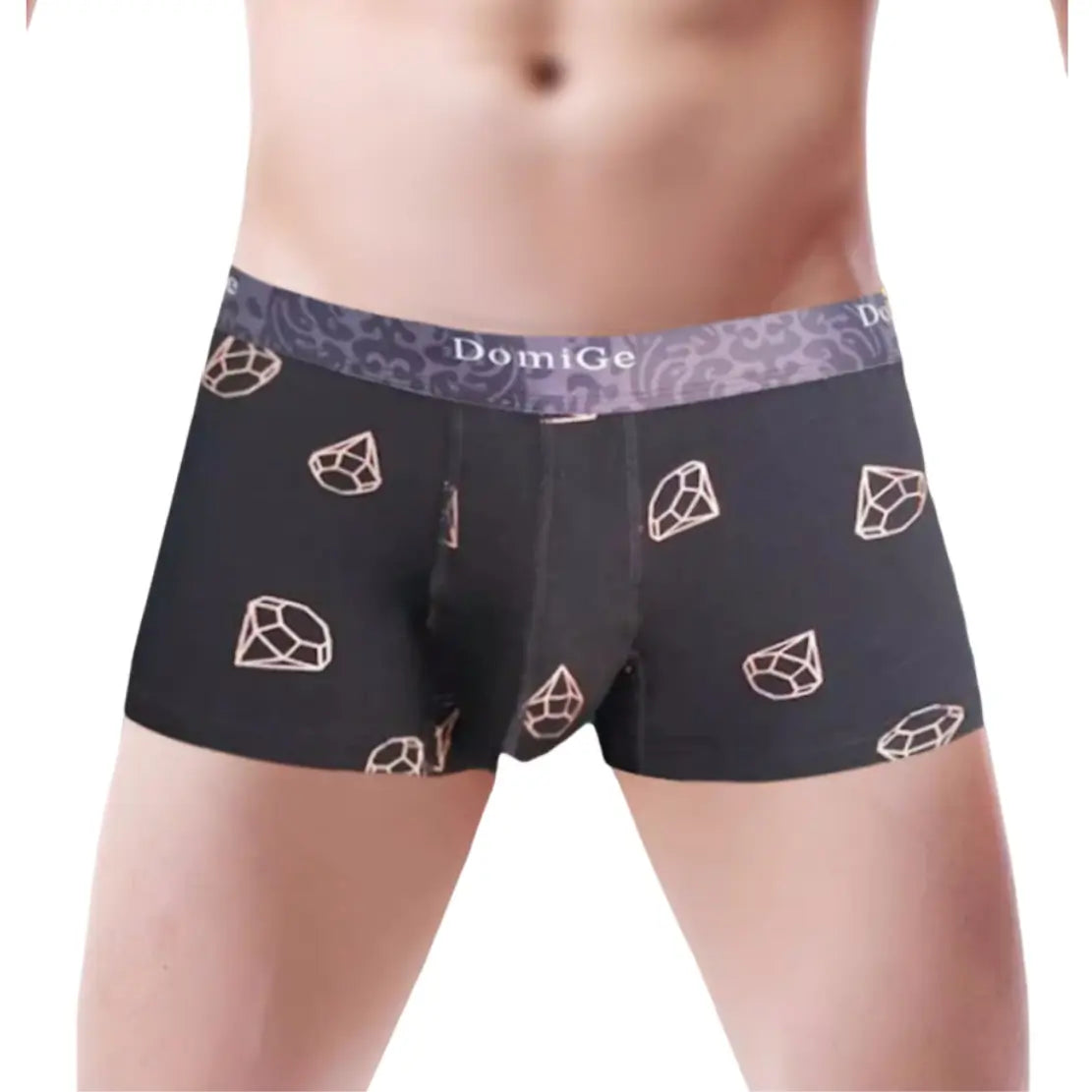 DomiGe Men's Boxers - Stylish Prints, Comfortable Fit, 95% Viscose & 5% Spandex