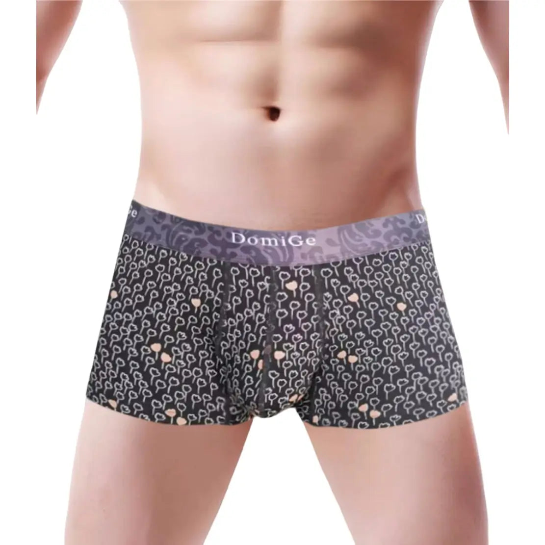 DomiGe Men's Boxers - Stylish Prints, Comfortable Fit, 95% Viscose & 5% Spandex