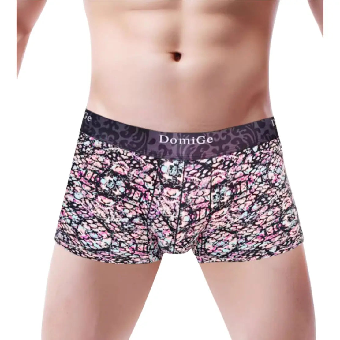 DomiGe Men's Boxers - Stylish Prints, Comfortable Fit, 95% Viscose & 5% Spandex