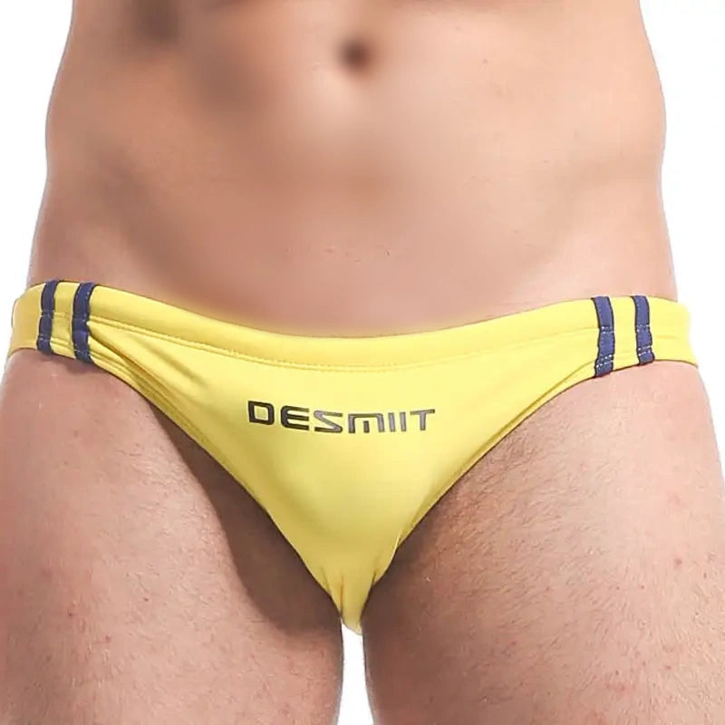 Desmiit Men's Swim Briefs - 7 Colors, Low-Rise Sexy Style, Durable