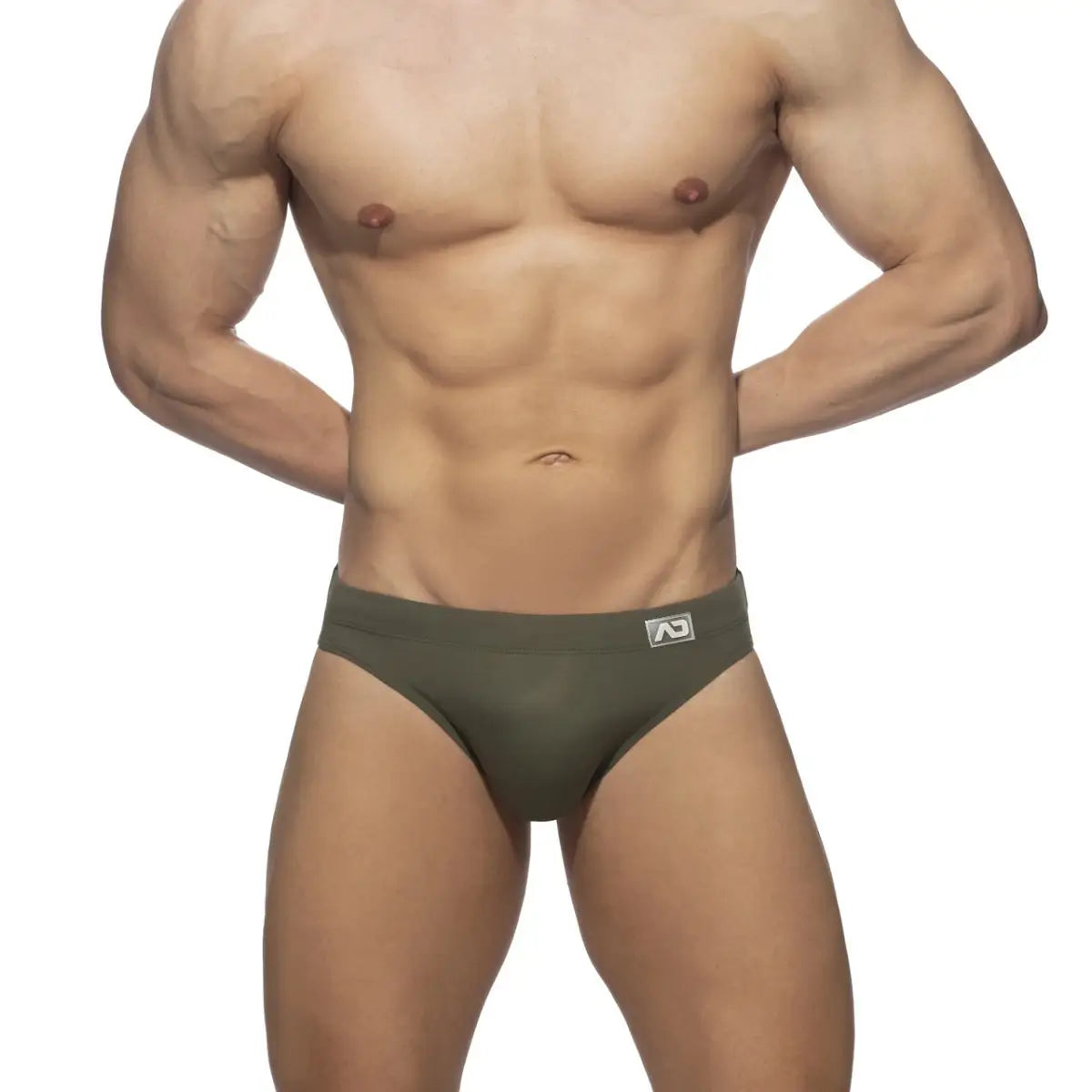 DomiGe Low Waist Colorblock Swim Brief for Men - Sexy Design Quick-Dry