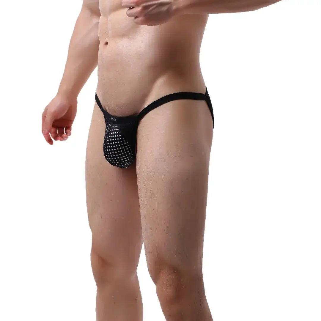 Breathable Mesh Male Underwear: Men's 3D Briefs with Seamless Elastic Edges Briefs for Man - His Inwear