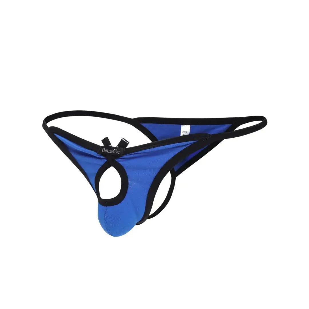 Charming Butterfly Antenna Male G-String Thong with Front Opening and Minimal Back Coverage - His Inwear