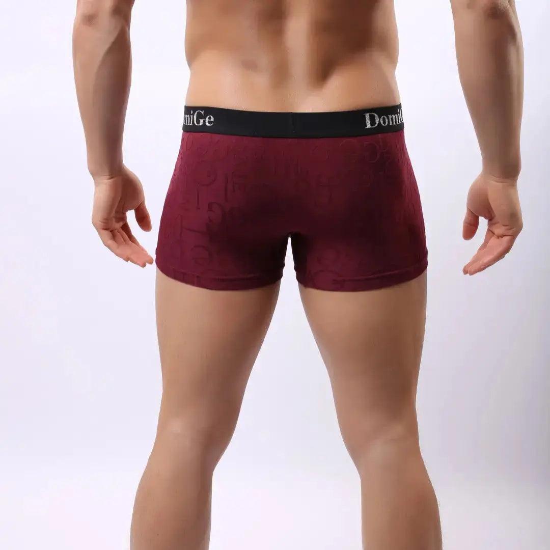 DomiGe Bamboo Boxers Black for Sale Mens Lingerie Underwear - His Inwear