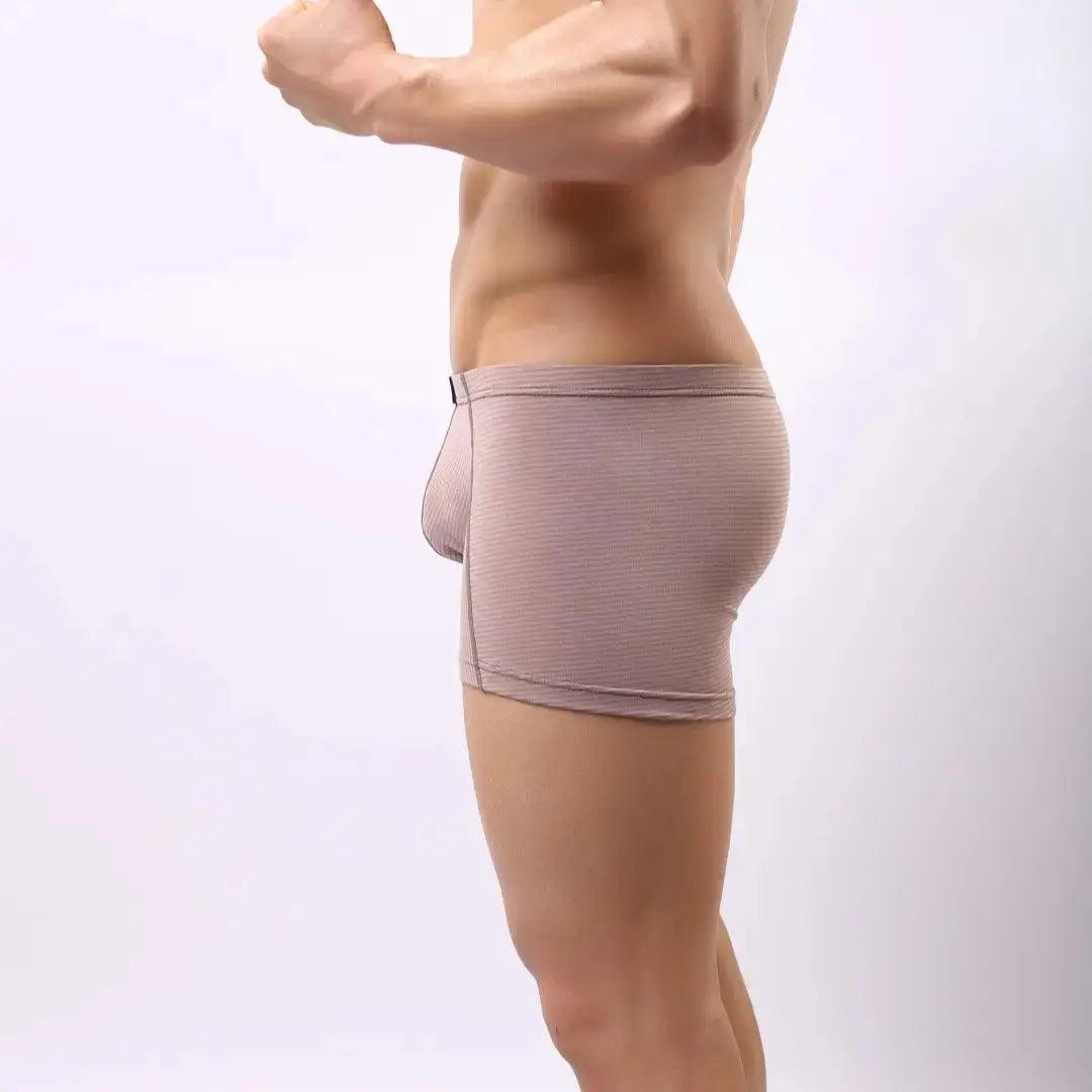 DomiGe Compression Boxers in Light Brown Jockey Male Underwear - His Inwear