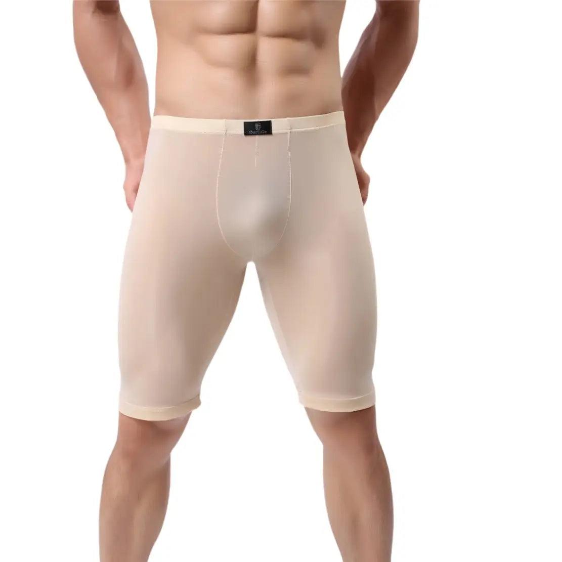 DomiGe Men's Compression Workout Shorts - High Performance Athletic Undies - His Inwear