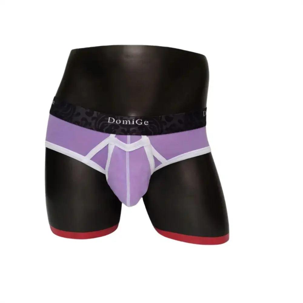 DomiGe Men's Cotton Stretch Briefs with Dual Pouch Underwear - His Inwear