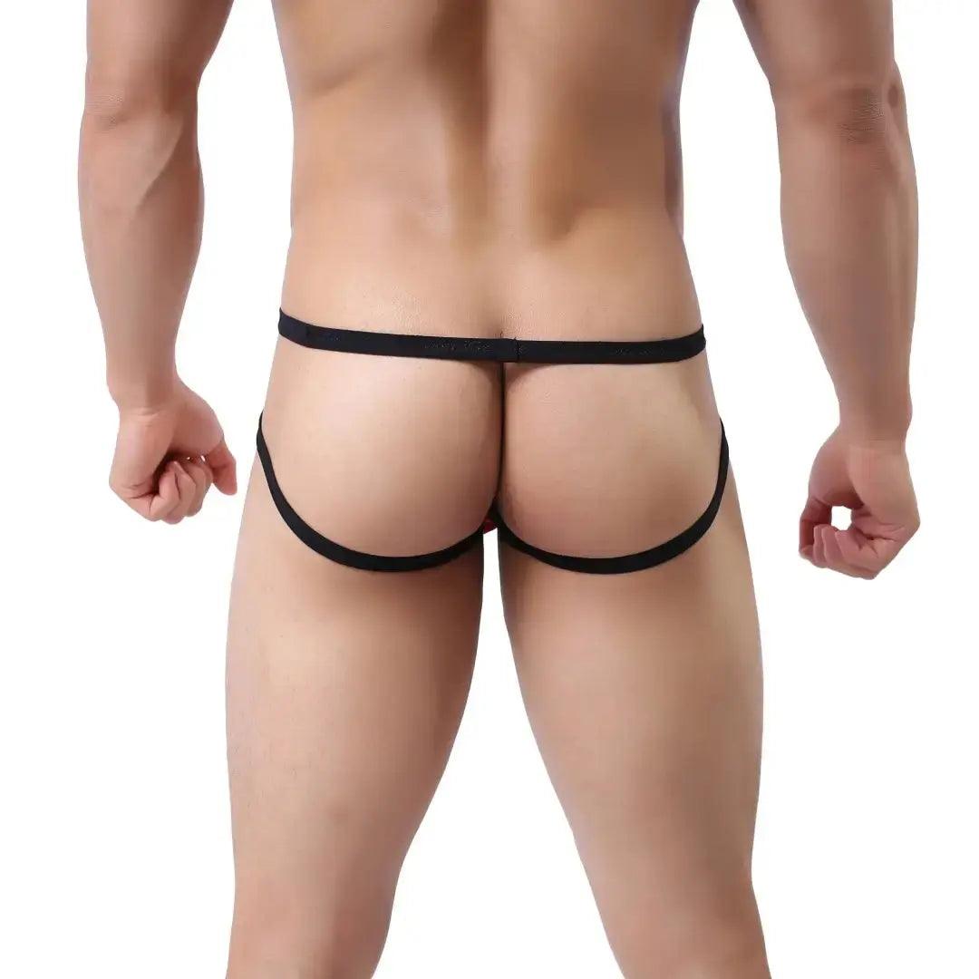 DomiGe Men's Jock Strap Enhanced Pouch Thongs for Men - His Inwear