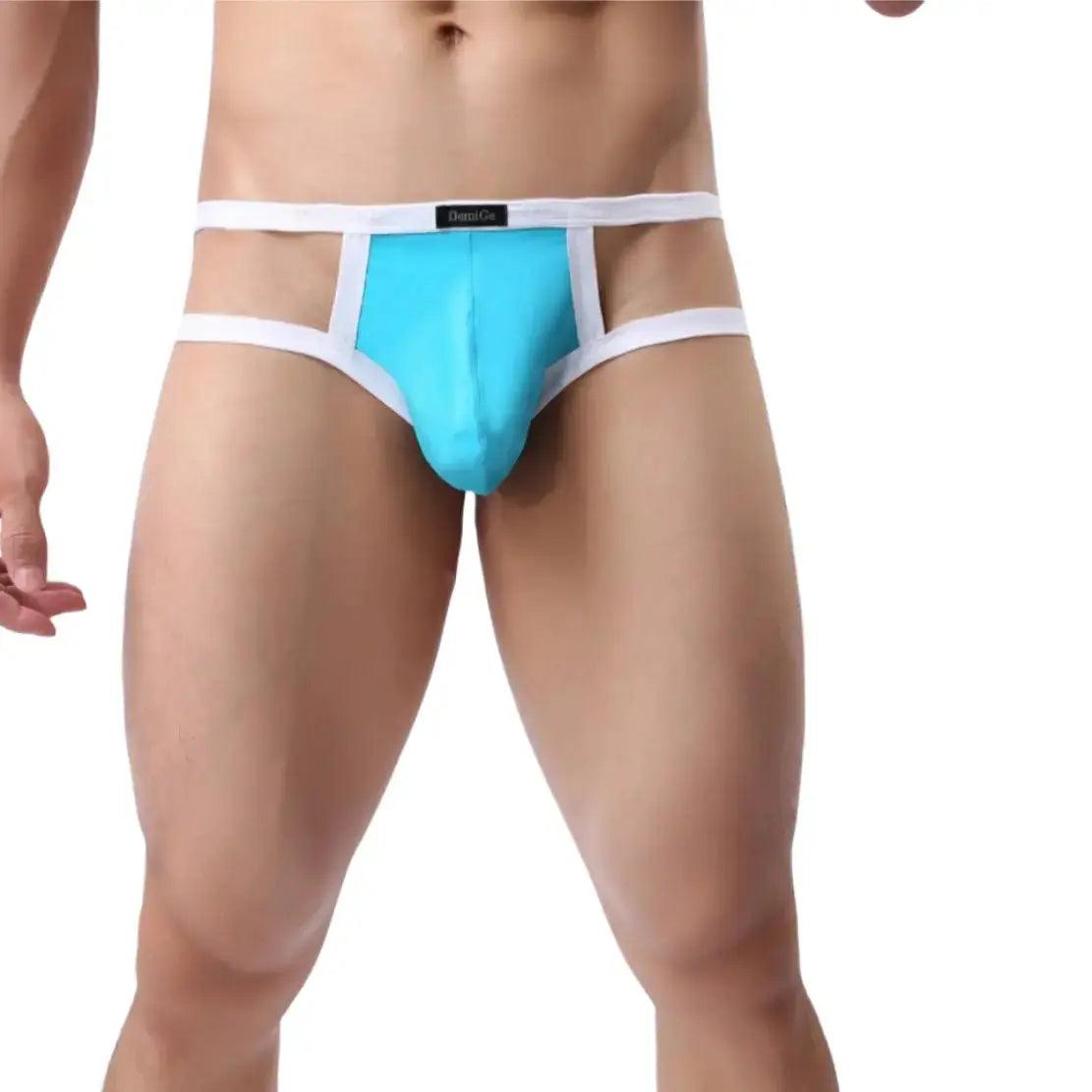 DomiGe Men's Jock Strap Enhanced Pouch Thongs for Men - His Inwear