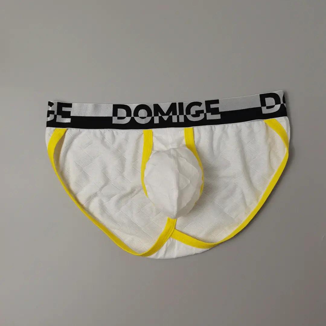 DomiGe Men's Low-Rise Briefs with Unique Floral Design - His Inwear