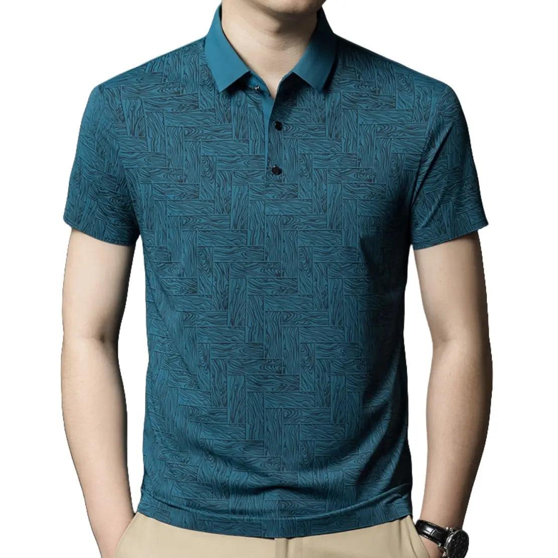 DomiGe Men's Polo Shirt Summer Thin Breathable Tops - His Inwear