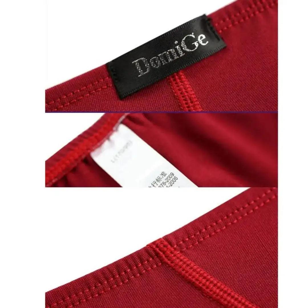 DomiGe Men's Red Low-Rise Briefs Undergarment for Male - His Inwear