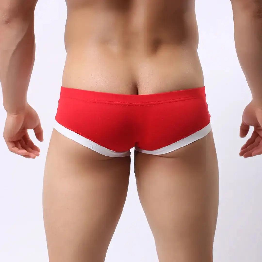 DomiGe Men's Undies Low-Rise Trunks with U-Pouch and Seamless Rear Design - His Inwear