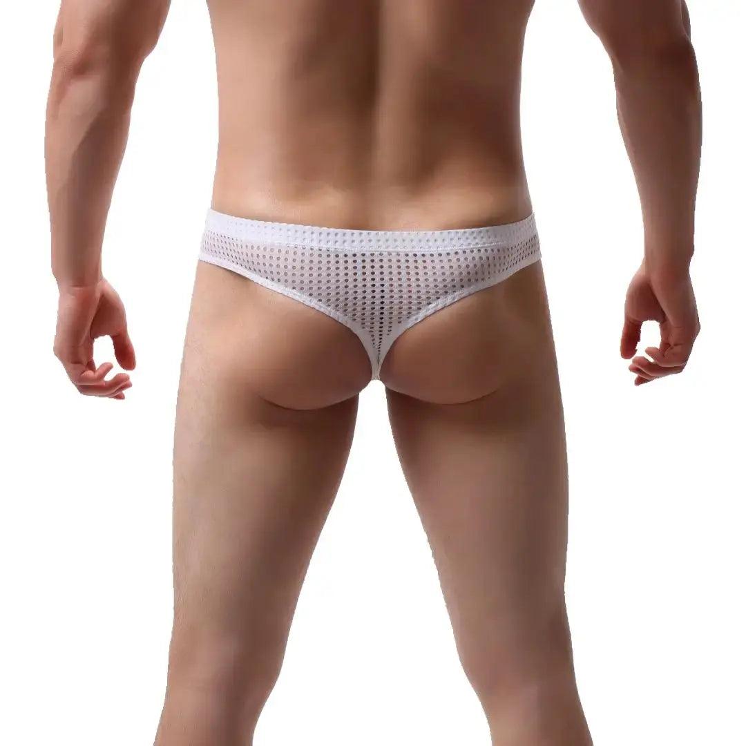 Dynamic Fit Mesh Men's Thong: Sleek, Breathable Comfort Male G-String - His Inwear