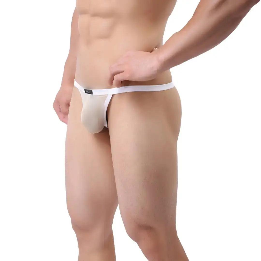 Ice Silk Men's Low-Rise Thong Male T-Back: Sleek Comfort & Superior Craftsmanship T-Back for Man - His Inwear