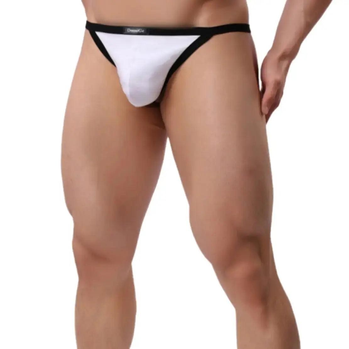 Low-Rise Men's Cotton Thong Male T-Back: Ultimate Comfort & Durability T-Back for Man - His Inwear