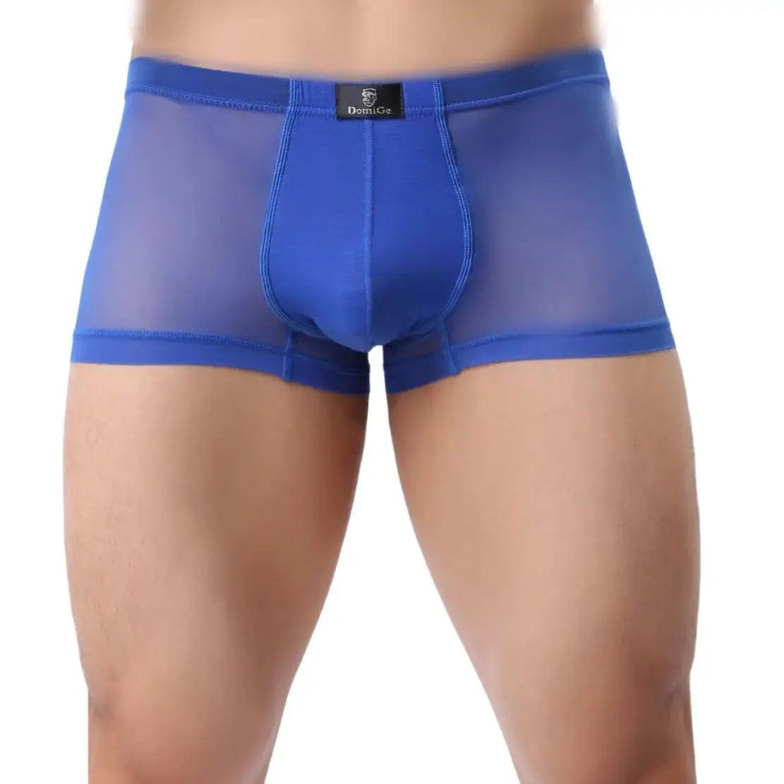 Men in Underwear Modal Sheer: Comfort in Black, White, Red, Blue Boxers - His Inwear