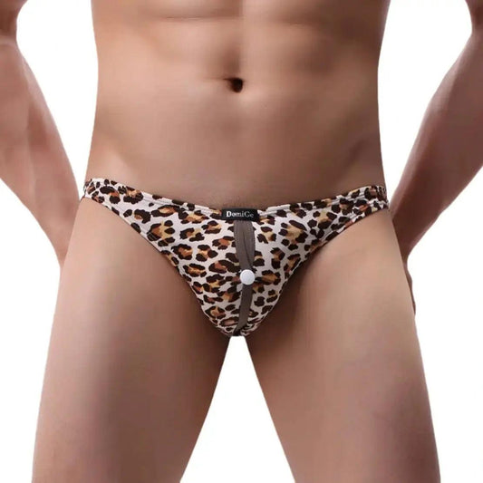 Men's Briefs with Flexible Waistband and Easy-Access Front Button - His Inwear