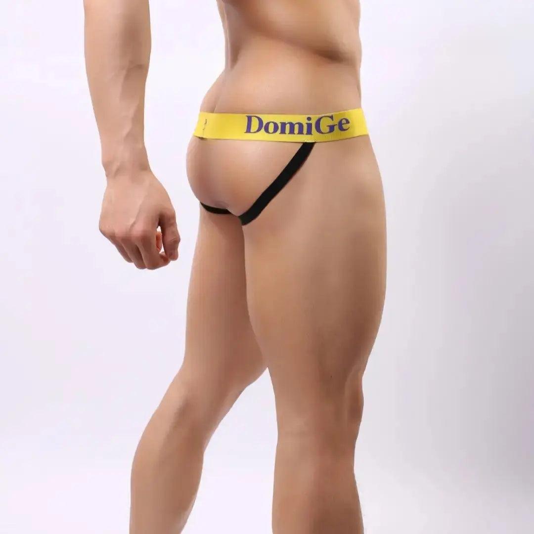 Men's Classic Double-Strap Bamboo Jockstraps- Eco-Friendly Style with Supportive Lift Male Thong - His Inwear