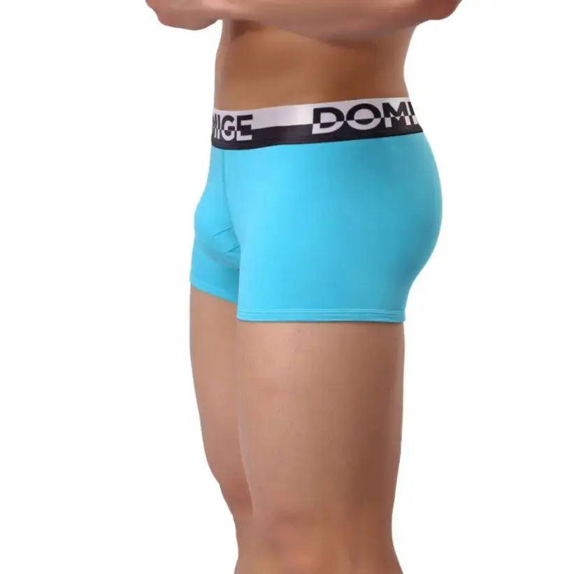 Men's Cotton Boxer Briefs with Silver Waistband and Turtle Shell Design Male Underwears - His Inwear