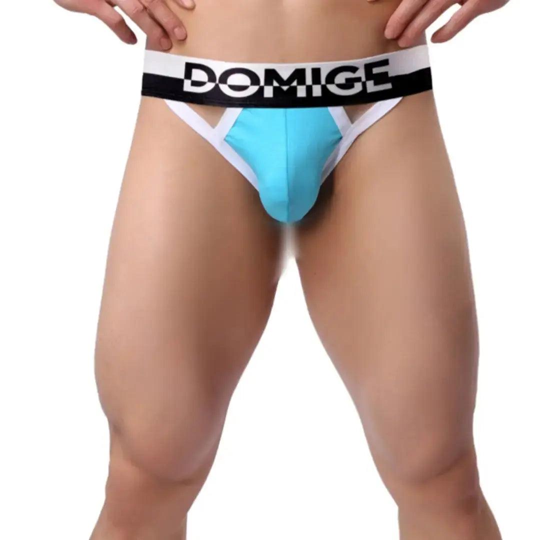 Men's Cotton Stretch Jockstraps with Silver Logo Waistband - Engineered Male Thongs - His Inwear