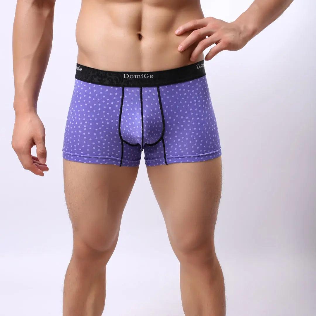 Men's Mid-Rise Modal Boxers with Refined Logo Waistband Male Underwear - His Inwear