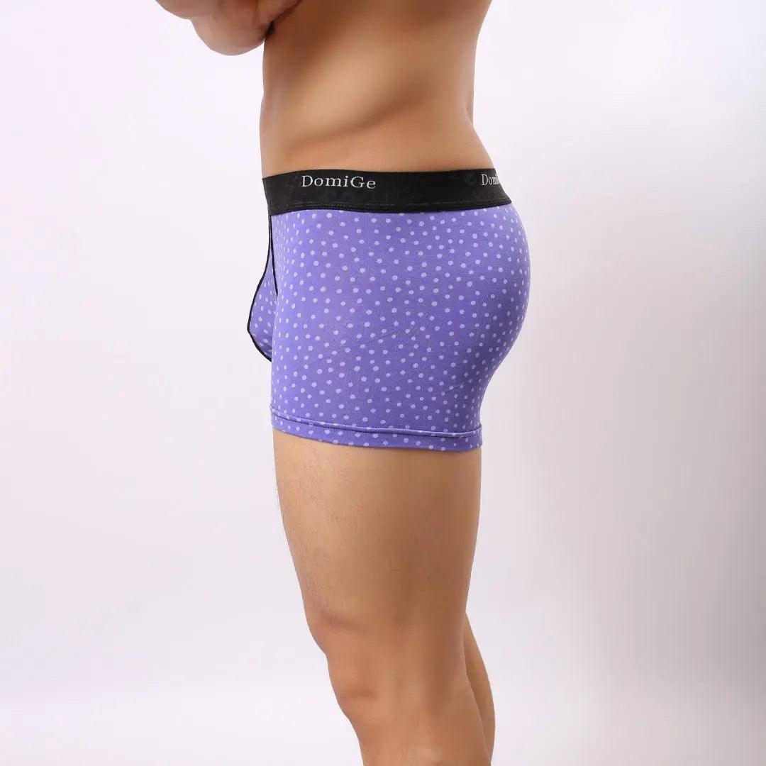 Men's Mid-Rise Modal Boxers with Refined Logo Waistband Male Underwear - His Inwear