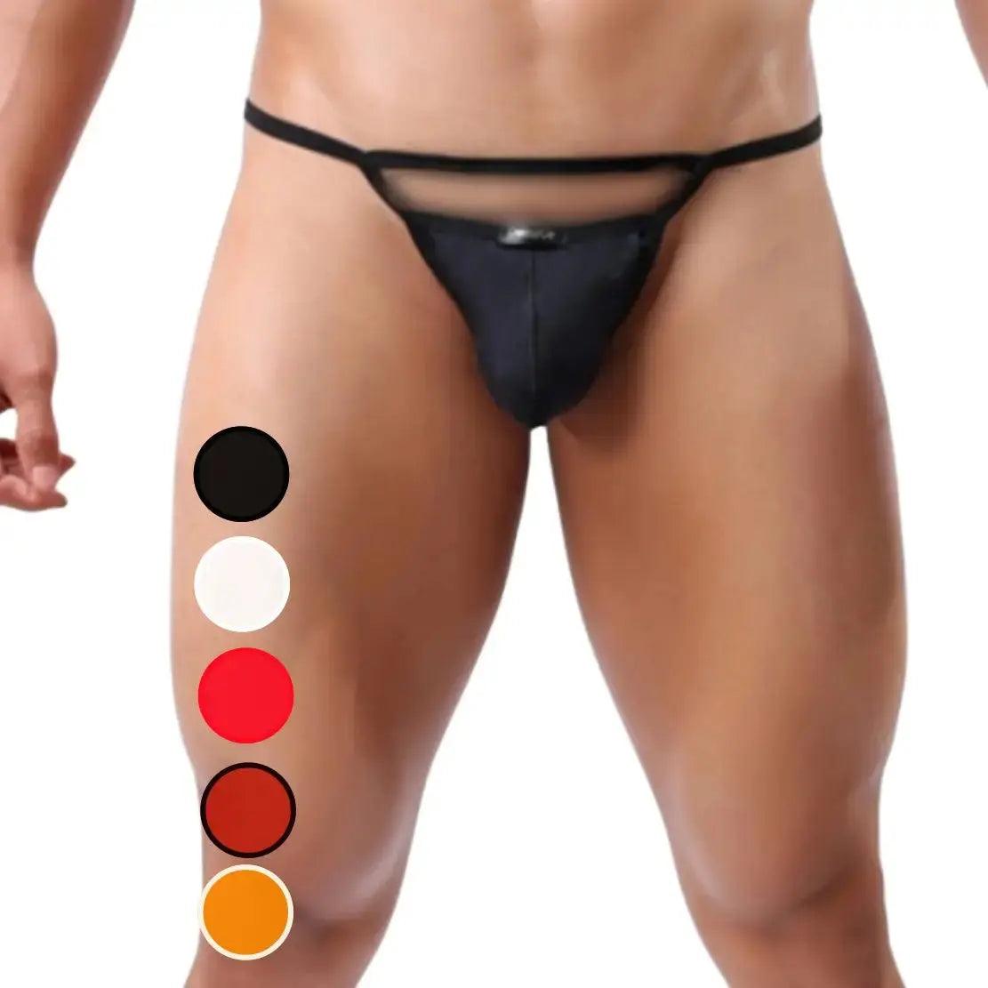 Men's Modal Thong: Sleek Design with Comfort Pouch and Skybridge Feature Male T-Back - His Inwear