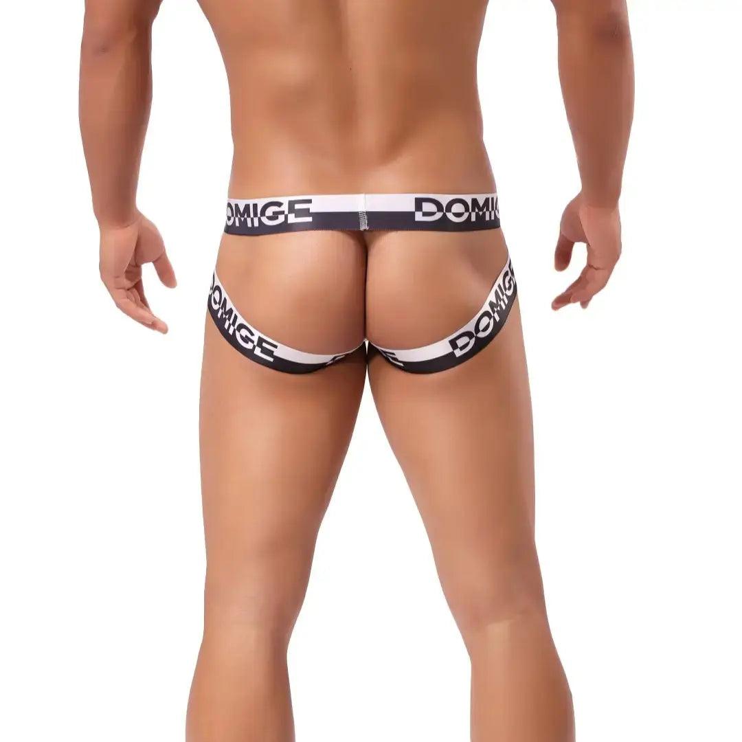 Men's π JockStraps Underwear with Silver Logo Waistband - Bold Comfort & Style Male Thong - His Inwear