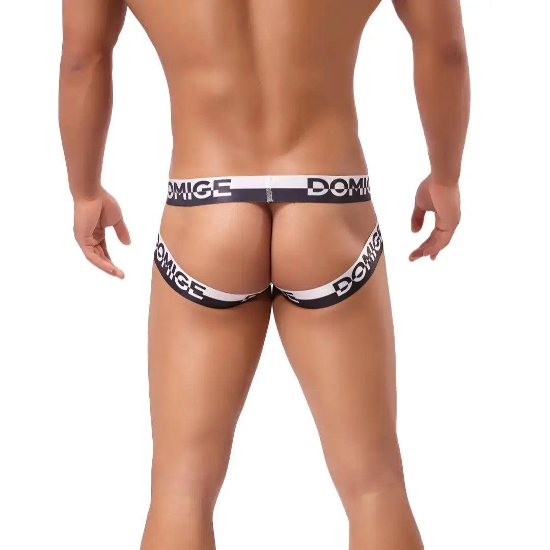 Men's π JockStraps Underwear with Silver Logo Waistband - Bold Comfort & Style Male Thong - His Inwear