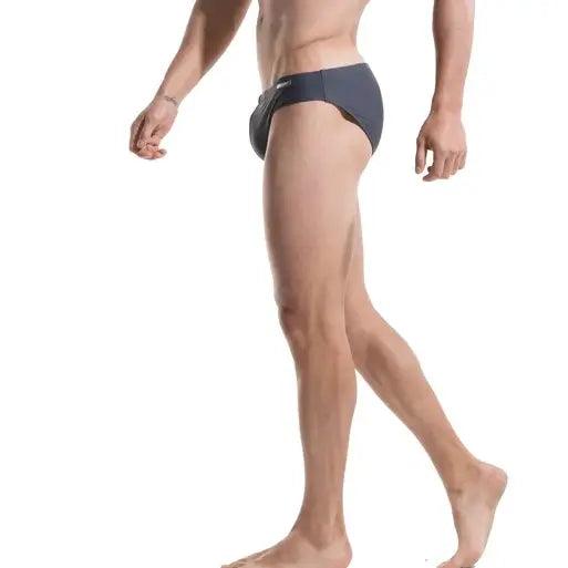 Men's Swim Briefs - Sexy Low Rise Quick Dry Swimwear with Convex Pad - His Inwear