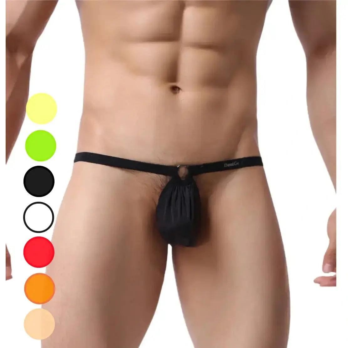 Men's Thong Adjustable String with Branded Elastic Waistband - His Inwear