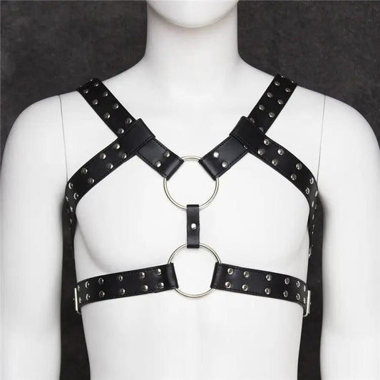 Men's Underwear Sexy Male Black Harness - His Inwear