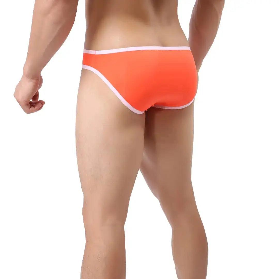 Sleek Men's Nylon-Spandex Briefs with Unique Front Design and Full Coverage Back Extra Room Underwear for Man - His Inwear