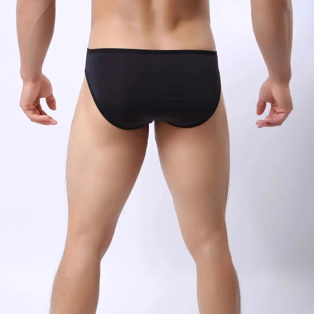 Sleek Men's Nylon-Spandex Briefs with Unique Front Design and Full Coverage Back Extra Room Underwear for Man - His Inwear