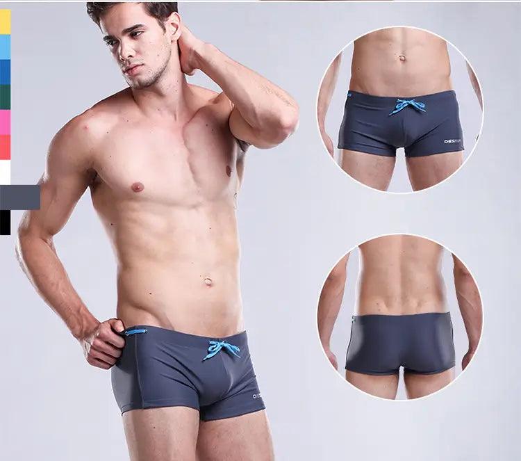 Solid Swim Trunks Beach Bikini - His Inwear