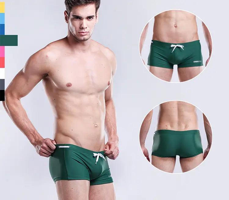 Solid Swim Trunks Beach Bikini - His Inwear