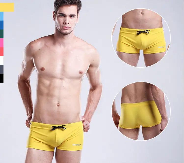 Solid Swim Trunks Beach Bikini - His Inwear