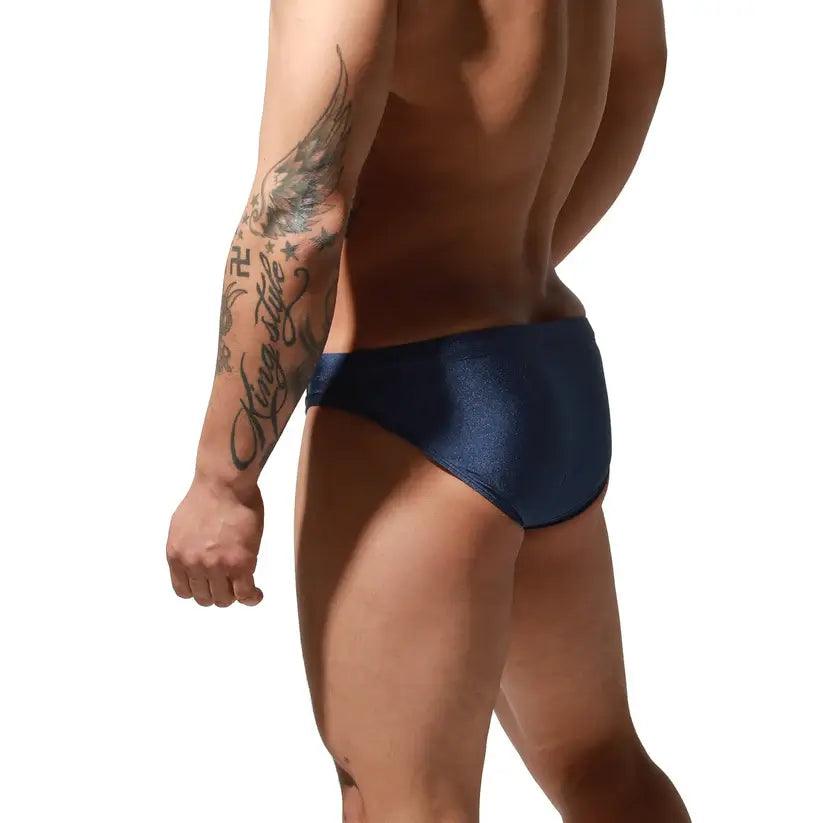 Swimwear Beachwear Men's Sexy Low-Rise Swim Briefs with Embroidered - His Inwear